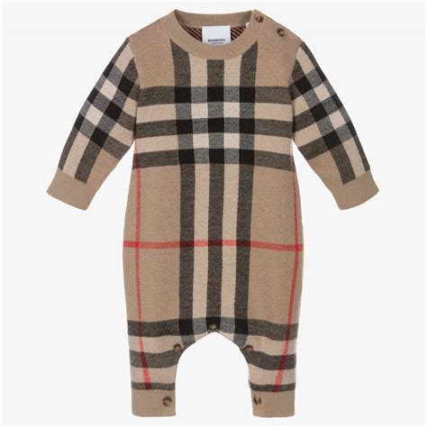 burberry shirt baby boy|Burberry romper baby girl.